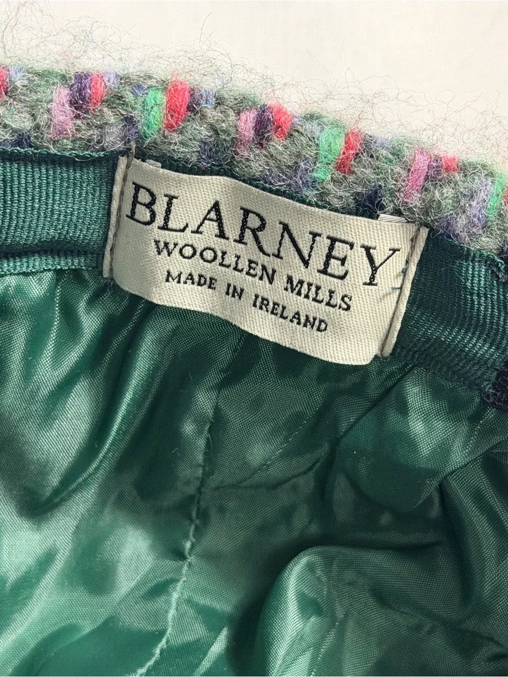 Vintage Blarney Woollen Mills Women's Alpaca Wool Blend Newsboy Women’s Hat Gray